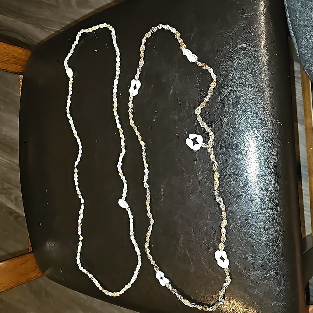 Elegant long SHELL Necklace! Very pretty